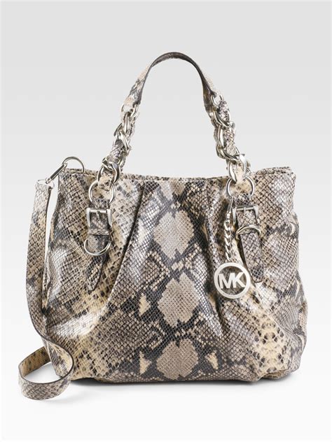 michael kors python embossed crossbody|Michael Kors Python Crossbody Bags & Handbags for Women.